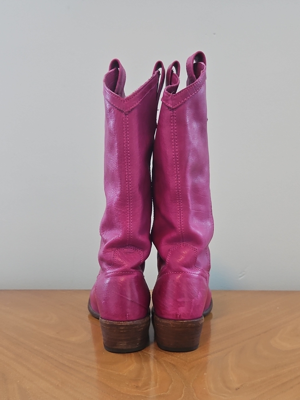 Pink Frye Cowboy Boots - Picture 3 of 6